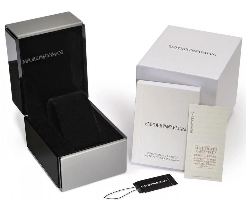 Emporio Armani Men's Silver Chronograph Watch