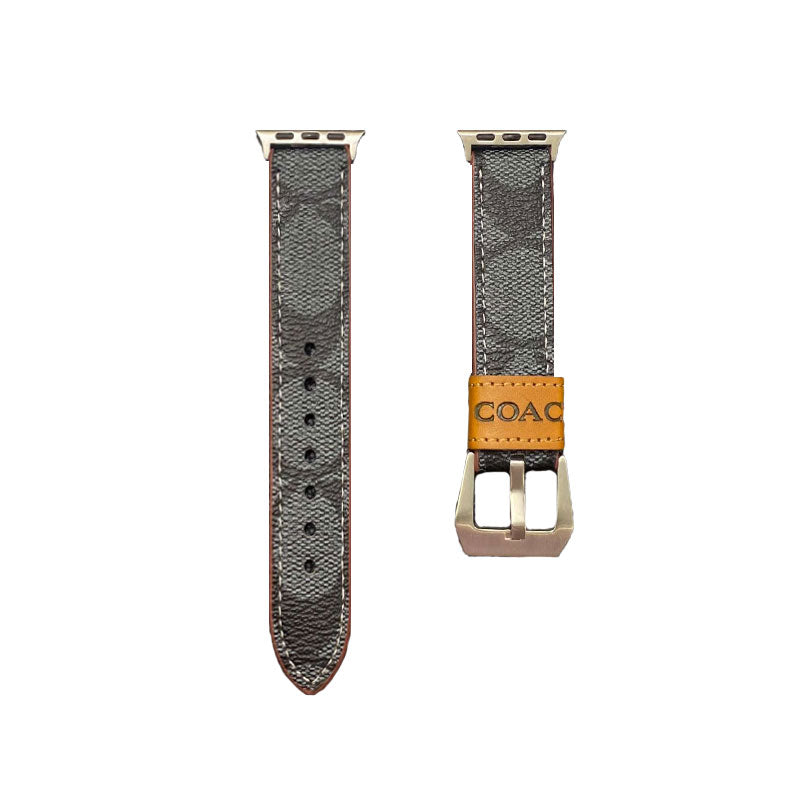 Leather Classic Apple Watch Band Dark brown-YHK244221710