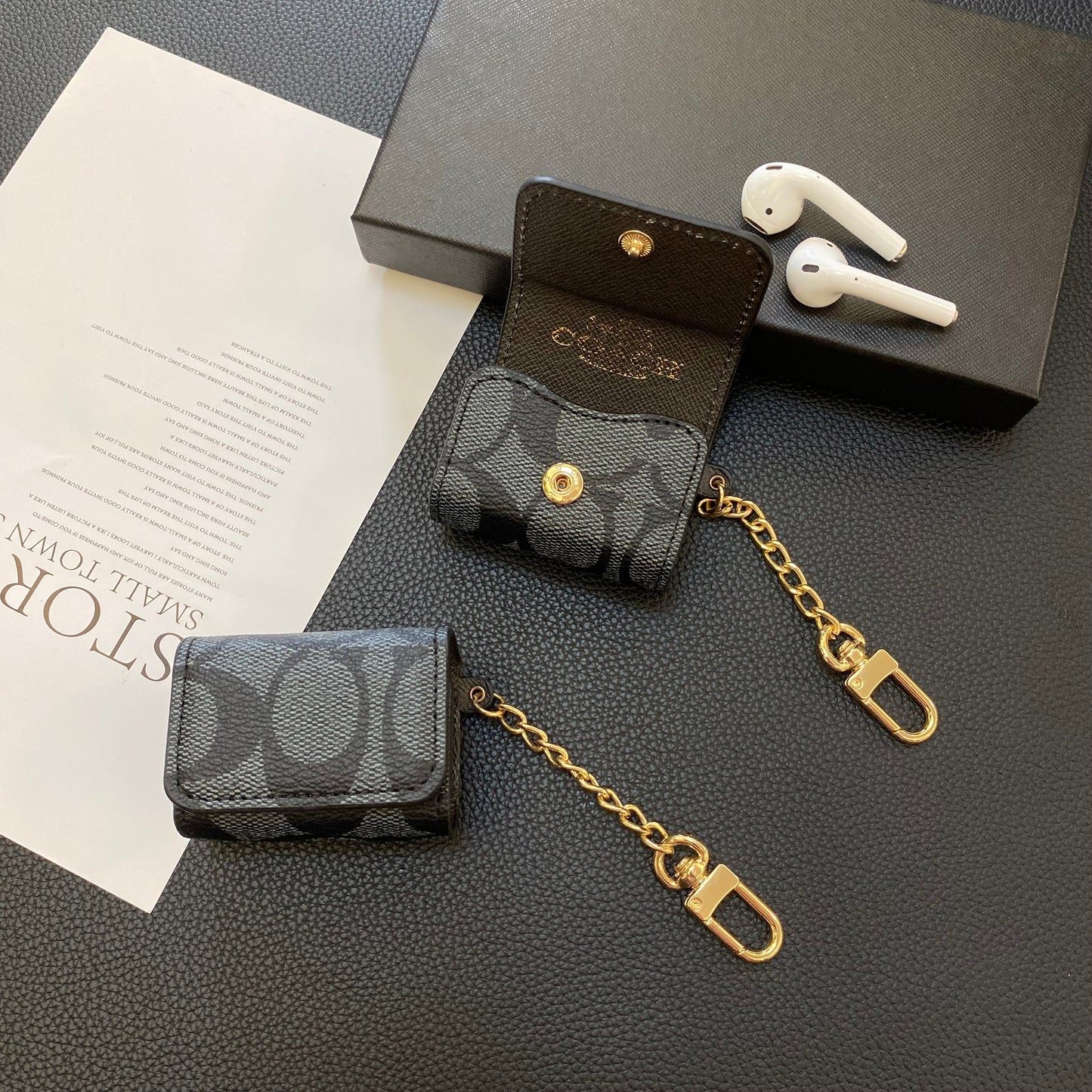Luxury Classic AirPods 3rd Generation Cases Black-YH240425